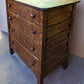 Small Antique Vintage Old Solid Wood Wooden Dresser Highboy High Boy Chest 4 Drawers Quartersawn Oak Faux Grain
