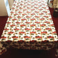 Vintage Cottage Classic Linens Christmas Tablecloth Holiday Home Decor Cotton Oblong Rectangle 60”x 84”- NOS-Made in India