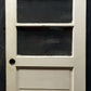 29.5"x79" Antique Vintage Old Reclaimed Salvaged SOLID Wood Wooden Entry Exterior Side Back Door 3 Window Glass Lites Panes Panels