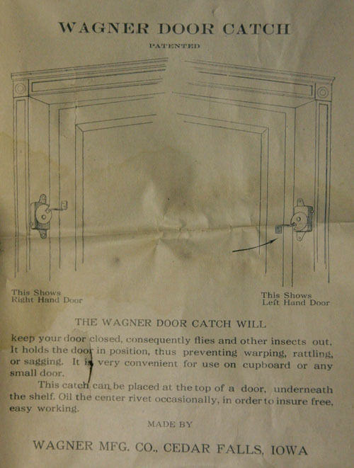 4 available Antique NOS Old Reclaimed Salvaged Wagner Cabinet Cupboard Interior Door Catch Lock Furniture
