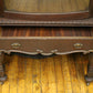 Antique Vintage Old Reclaimed Salvaged Wood Wooden Bowed Glass Curio China Cabinet Server Breakfront