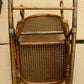 Antique Old Reclaimed Salvaged Vintage Bent Wood Wooden Caned Wicker Child Childrens Kids Rocking Chair
