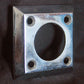 3 available 2.5"x2.5" Vintage NOS Antique Old Reclaimed Salvaged Chrome Door Cylinder Mortise Key Hole Plate