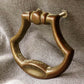 3 available Vintage Old Reclaimed Salvaged 1941 Solid Brass Drawer Cabinet Furniture Door Pull Drop Handle