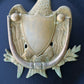 HUGE Vintage Antique Old Reclaimed Salvaged American Eagle SOLID Cast Brass Door Knocker Rapper