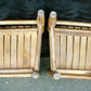 Pair Vintage Antique Old Reclaimed Salvaged SOLID Wood Wooden Kids Children Side Dining Chair Seat