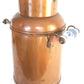 Dutch Copper Dairy Milk Farm Tall Bucket Jug Delft Blue Ceramic Handles Rustic
