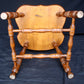 Vintage Antique Old Reclaimed Salvaged "E R Buck" SOLID Maple Wood Wooden Side Dining Accent Chair