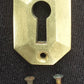 4 available 1"x1.5" Clean Antique Vintage Old Reclaimed Salvaged Solid Cast Brass Door Key Hole Cover Plate