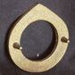 2"x2" Vintage NOS Antique Old Reclaimed Salvaged SOLID Cast Brass Door Cylinder Mortise Key Hole Plate