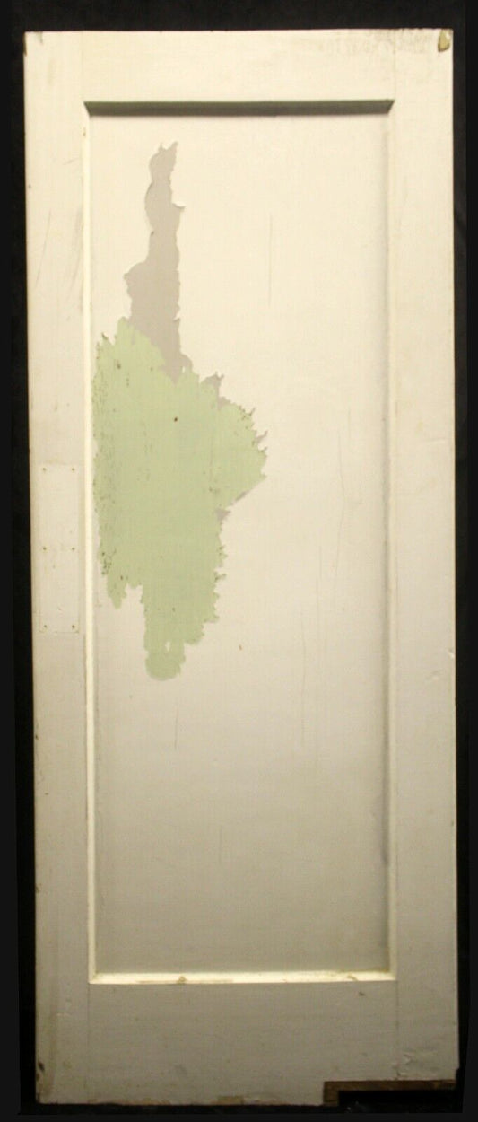 30"x79" Antique Vintage Old Reclaimed Salvaged Interior SOLID Wood Wooden Swinging Door Single Panel
