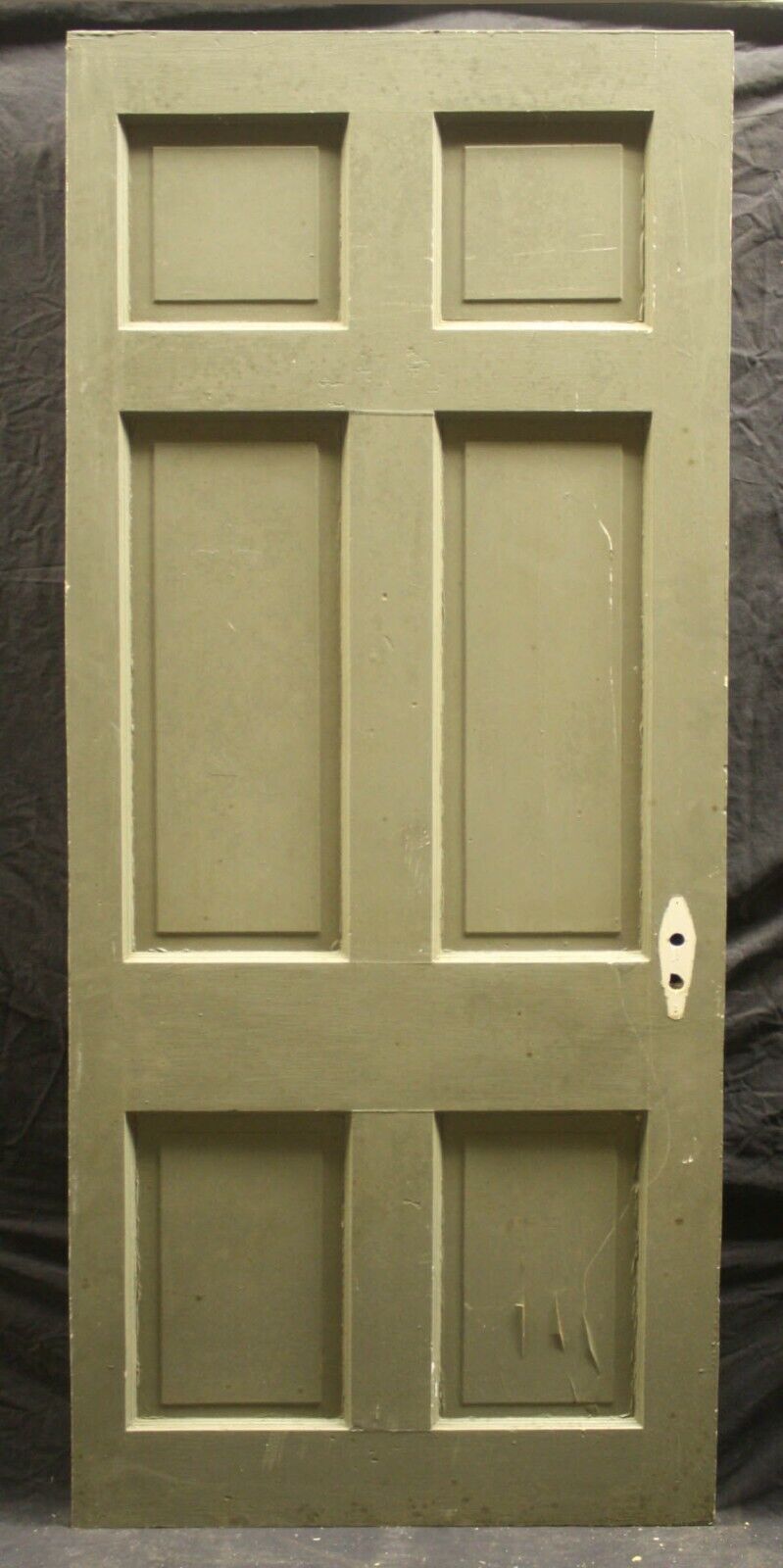 2 available 30"x79" Antique Vintage Old SOLID Colonial Interior SOLID Wood Wooden Door 6 Six Panels