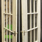32.5"x80.5" Antique Vintage Old Reclaimed Salvaged Wood Wooden Storm Screen Exterior Door Window Glass