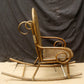 Antique Old Reclaimed Salvaged Vintage Bent Wood Wooden Caned Wicker Child Childrens Kids Rocking Chair