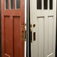 36"x79.5"x1.75" Antique Vintage Old Reclaimed Salvaged Oak Wood Wooden Exterior Front Entry Door Window