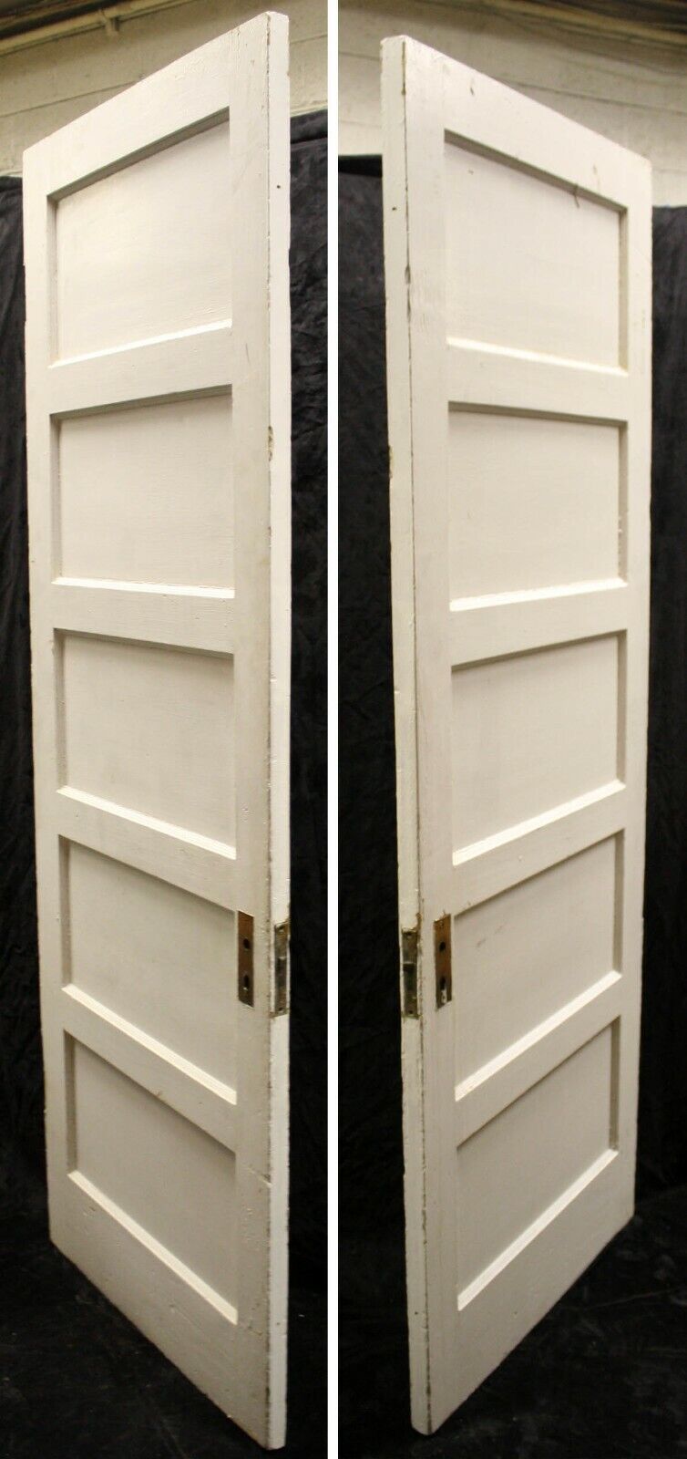 32"x83" Antique Vintage Old Reclaimed Salvaged Exterior Interior SOLID Wood Wooden Door 5 Panels
