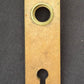 Vintage Old Reclaimed Salvaged SOLID Cast Brass Door Knob Doorknob Keyhole Plate Escutcheon Key Cover