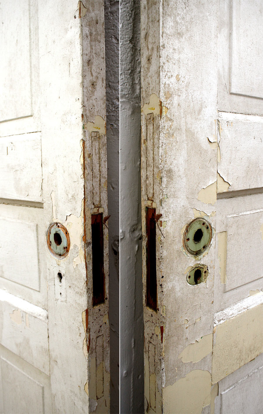 30"x88"x1.75" Antique Vintage Old Reclaimed Salvaged Victorian SOLID Wood Wooden Interior Door 5 Panels