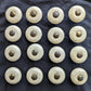 8 available Vintage Old Reclaimed Salvaged Round Ceramic Brass Dresser Drawer Furniture Knob Pull Handle