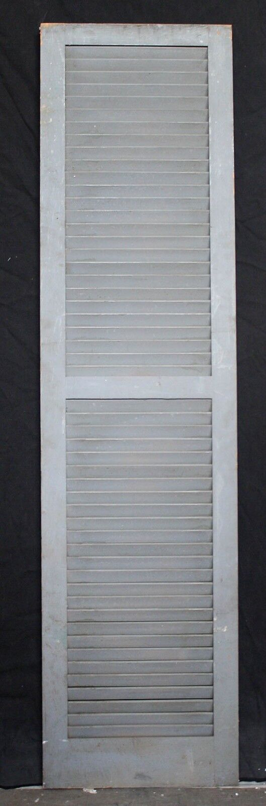 17.5"x68" Vintage Antique Old Reclaimed Salvaged Wood Wooden Window Shutter Cabinet Pantry Louver Door