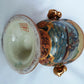 Satsuma China Hand Painted Ceramic Pottery Handles Urn Gilt Geisha Enamel +Stand