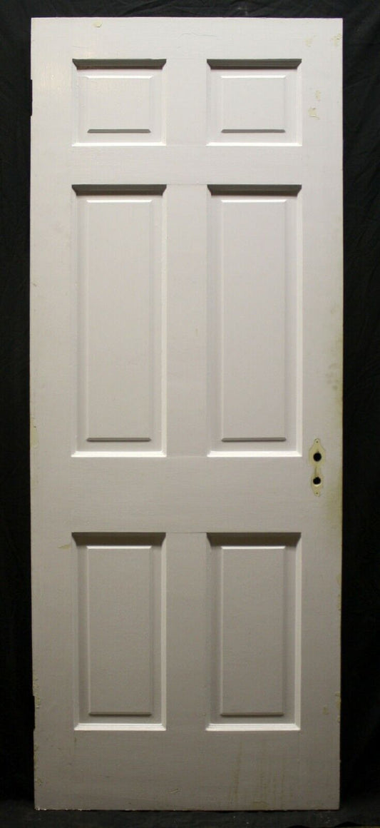 2 available 29.5"x77" Antique Vintage Old Reclaimed Salvaged Interior SOLID Wood Wooden Door 6 Panels