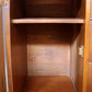 Vintage Antique Old Reclaimed Salvaged China Curio Cabinet Server Buffet Breakfront Wood 2 Glass Doors