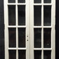 30"x92"x1.75" Pair Antique Vintage Old Reclaimed Salvaged French Double Wood Interior Doors Glass