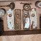 2 available Antique Vintage Old Reclaimed Salvaged Brass Steel Interior Door Lockset Knob Plate Lock