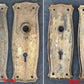 2 available Antique Vintage Old Reclaimed Salvaged Brass Steel Interior Door Lockset Knob Plate Lock