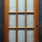 58"x78" Pair Antique Vintage Old Reclaimed Salvaged French Double Pocket Interior Doors Window Glass