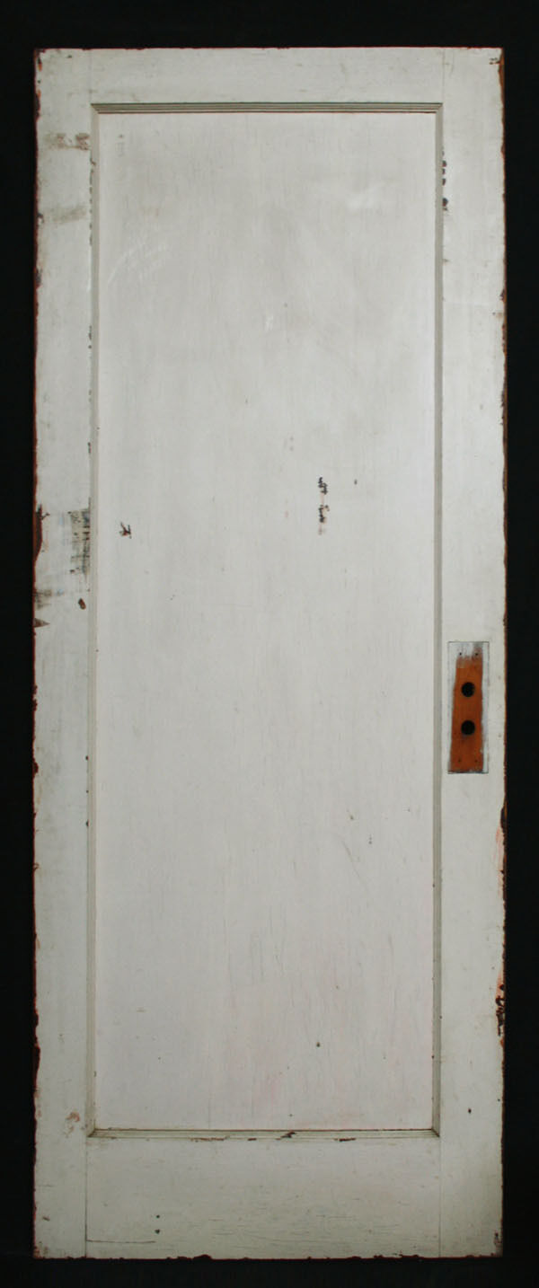 30"x75" Antique Vintage Old Reclaimed Salvaged Interior SOLID Wood Wooden Door Single Recessed Panel