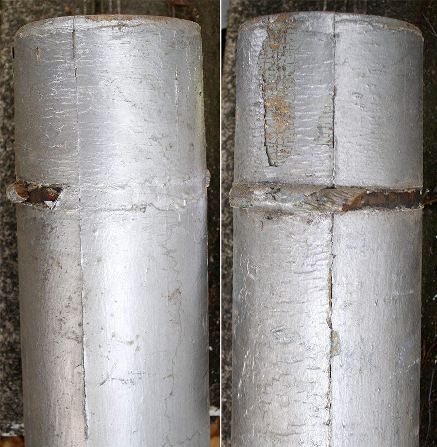 92" Antique Vintage Old Reclaimed Salvaged Wood Wooden Load Bearing Structural Porch Column Pillar Post