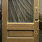 34"x90"x2" Antique Vintage Old Reclaimed Salvaged Wood Wooden Entry Exterior Door Window Beveled Glass