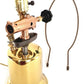 Antique Old Reclaimed Salvaged Decorative Upcycled Welding Blow Torch Electric Lamp Polished Brass