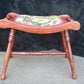 Antique Vintage Old Reclaimed Salvaged Victorian SOLID Wood Wooden Bench Foot Stool Ottoman Stand