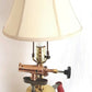 Antique Old Reclaimed Salvaged Decorative Upcycled Welding Blow Torch Electric Lamp Polished Brass