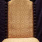 Antique Vintage Old Victorian Carved SOLID Wood Wooden Side Dining Accent Parlor Chair Fabric Seat
