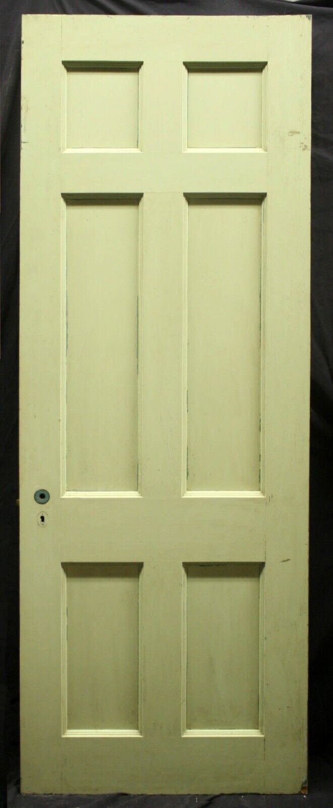 30"x83"x1.75" Antique Vintage Old Reclaimed Salvaged Solid Wood Interior Pantry Door 6 Flat Panels