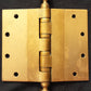 6"x5" Vintage Antique Old Reclaimed Salvaged SOLID Cast Bronze Steeple Exterior Entry Door Hinges