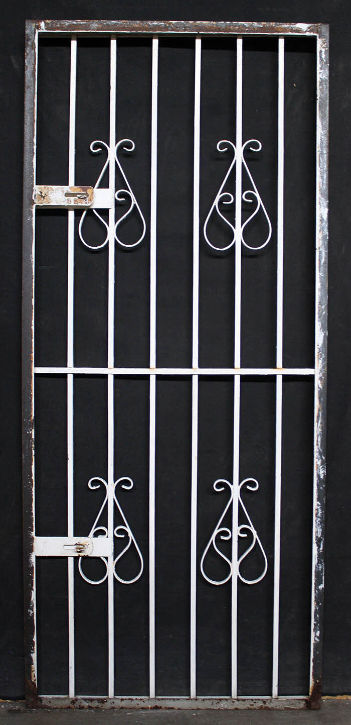 2 available 30"x71" Vintage Antique Old Reclaimed Salvaged Steel Metal Gate Exterior Storm Screen Door Frame
