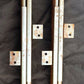 45"extend Pair Vintage Antique Old Reclaimed Salvaged Steel Desk Flat File Cabinet Drawer Glides Slides