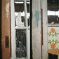 30"x89" Antique Vintage Old Reclaimed Salvaged French SOLID Wood Wooden Door Windows Beveled Glass Lite