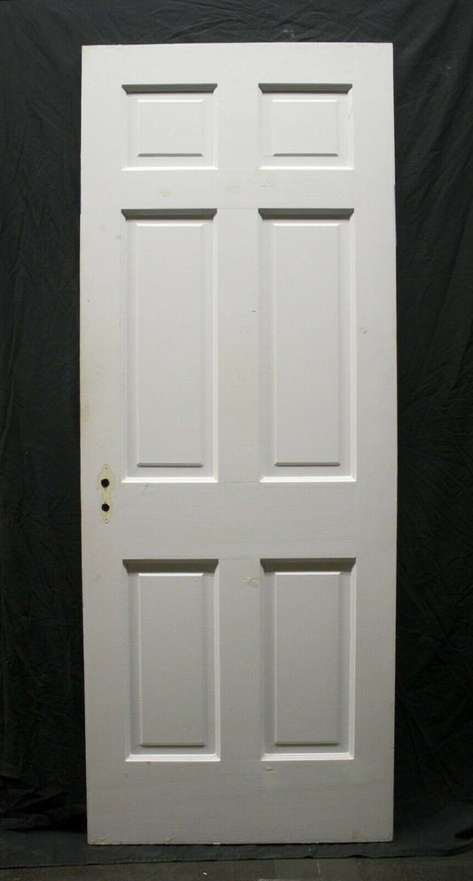 2 available 29.5"x77" Antique Vintage Old Reclaimed Salvaged Interior SOLID Wood Wooden Door 6 Panels