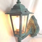 Wall Mount Fixture Lantern Cast Aluminum Clear Beveled Panels One Light 14”H