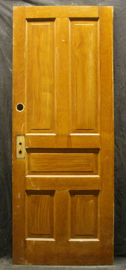 3 available 29.5"x79" Antique Vintage Old Reclaimed Salvaged SOLID Wood Wooden Interior Doors 5 Panels