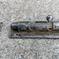 4" Vintage Antique Old Reclaimed Salvaged Steel Door Privacy Slide Bolt Latch Barrel Lock Lockset