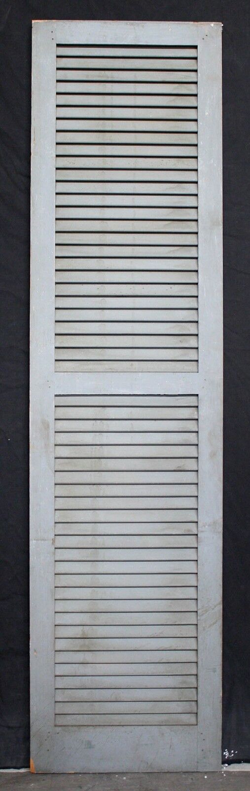 17.5"x68" Vintage Antique Old Reclaimed Salvaged Wood Wooden Window Shutter Cabinet Pantry Louver Door