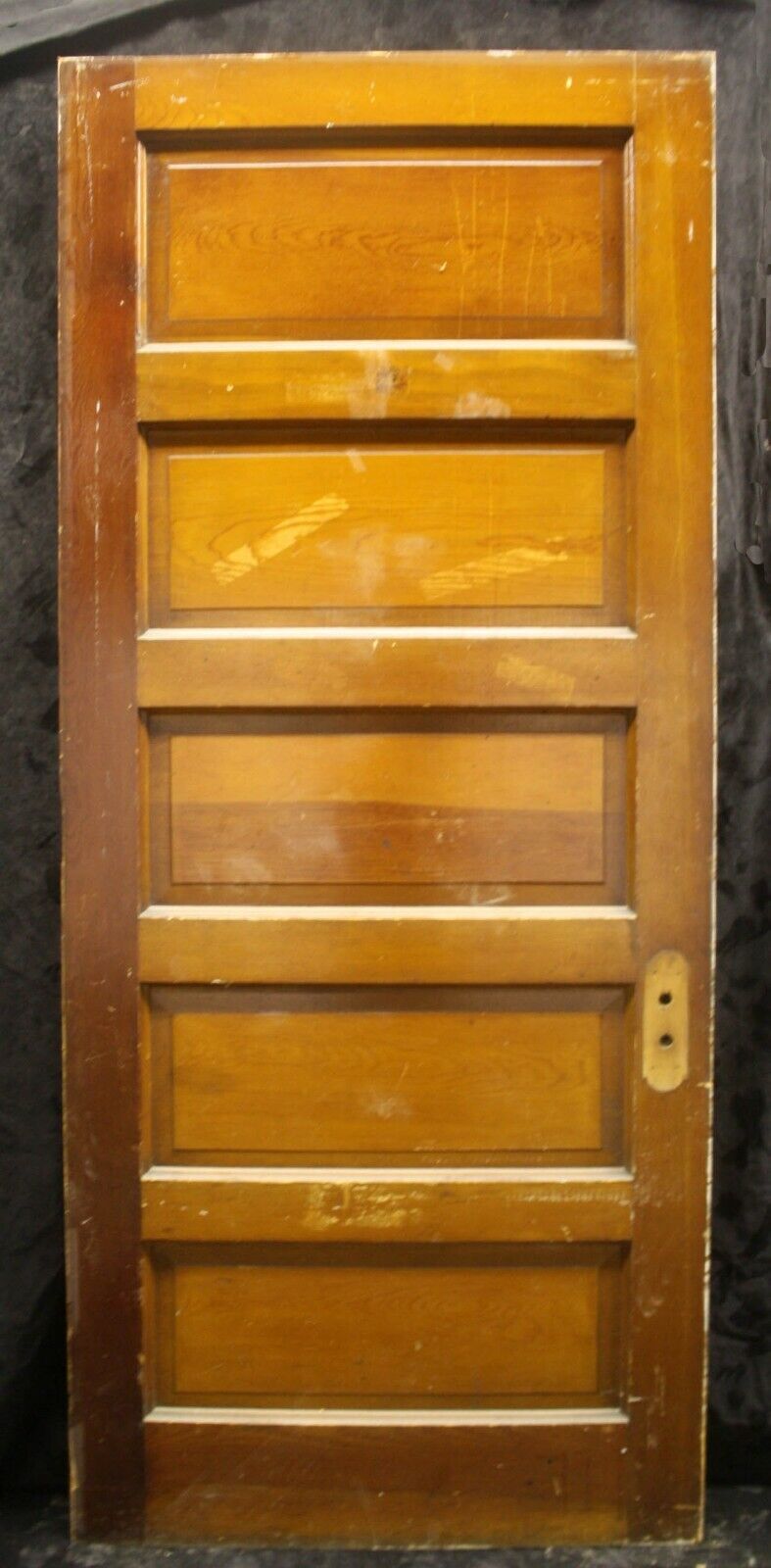 33.5"x78"x1.75" Antique Vintage Old Reclaimed Salvaged Interior SOLID Wood Wooden Door Panel