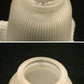 4 available Vintage Old Reclaimed Salvaged Glass Lampshade Lamp Shade Slip Cover Hood Light Fluted Sconce
